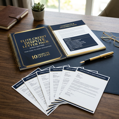 Elite Credit Dispute Letter Pack – Static Edition (21-Page PDF) | FCRA & FDCPA Dispute Letters (Printable Edition)