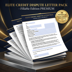 Done-For-You Credit Dispute Letter Pack (Fillable Edition)