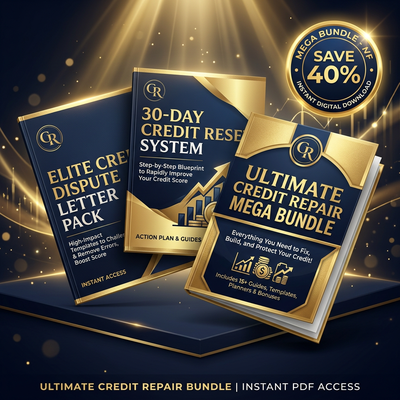30 Day Credit Repair System and Dispute Letter Bundle Mega Pack 💎🌟🔥🌟💎